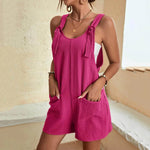 salopette femme légère courte rose - Vignette | Salopette Forever™