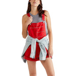 salopette short femme rouge - Vignette | Salopette Forever™