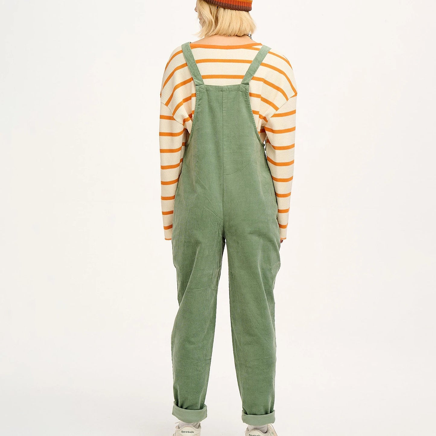 salopette velours femme verte