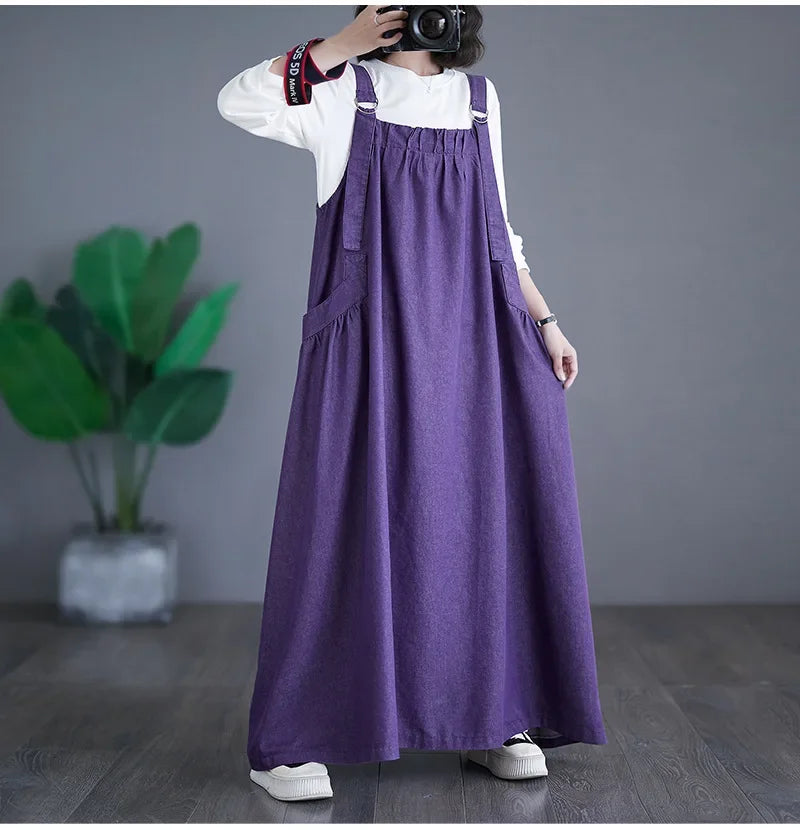 robe salopette noire