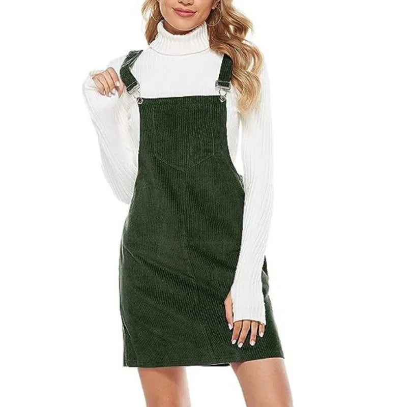 jupe salopette verte