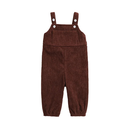 salopette bébé velours cotelé marron