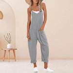 salopette femme légère gris clair - Vignette | Salopette Forever™