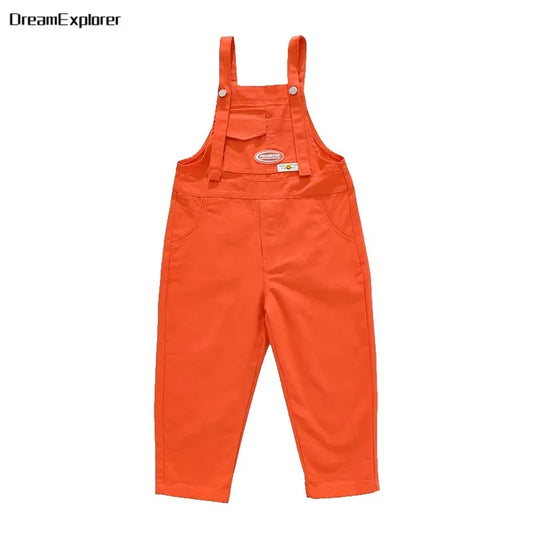 salopette fille orange