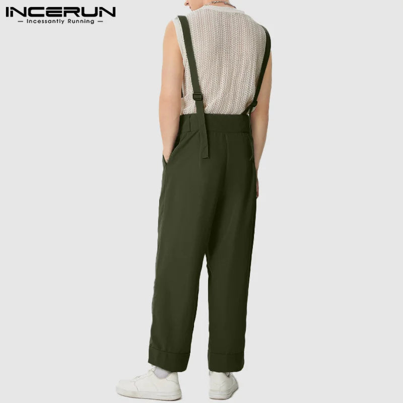 salopette homme basse khaki de dos