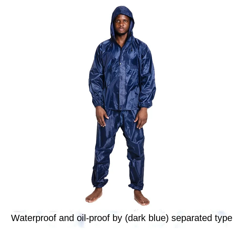 salopette imperméable bleu foncé