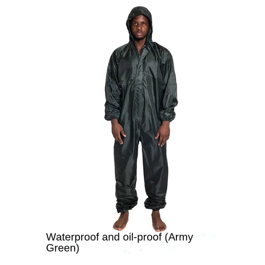 salopette imperméable verte