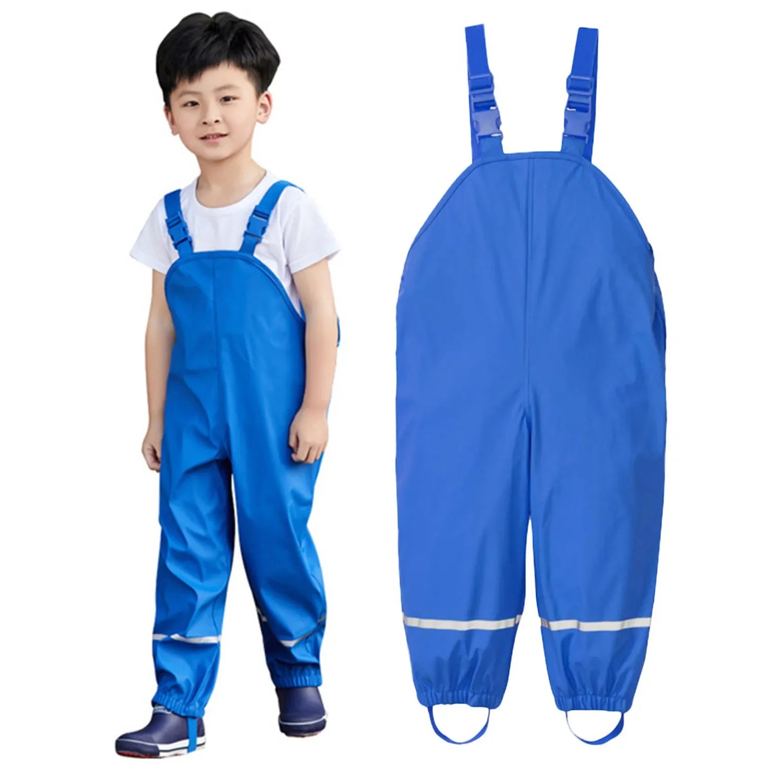 salopette impermeable enfant bleu