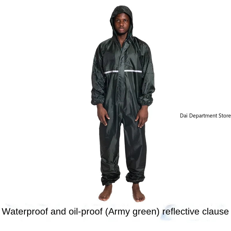 salopette impermeable noire
