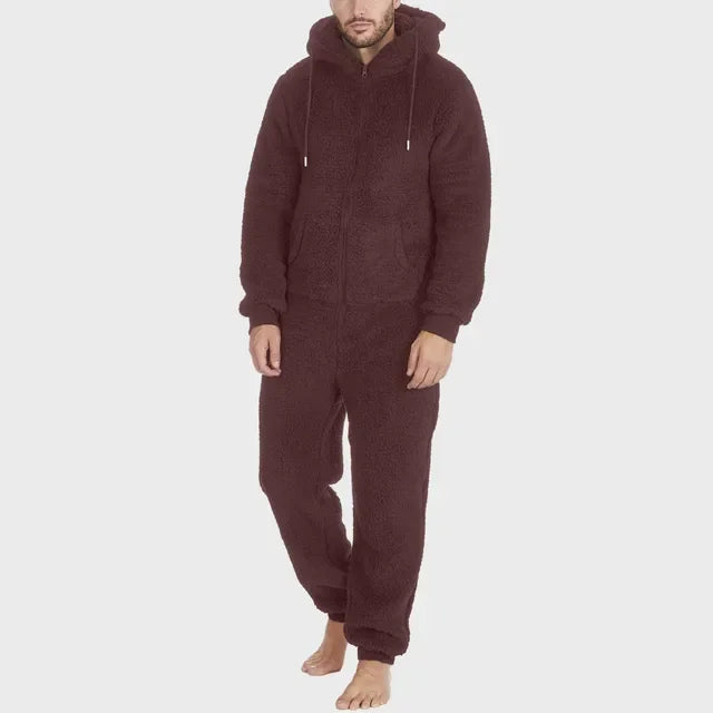 salopette pyjama marron