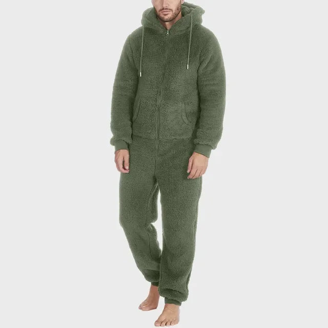 salopette pyjama vert foncé