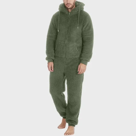 salopette pyjama vert foncé