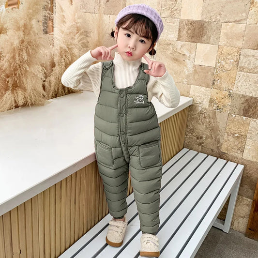 salopette ski enfant verte