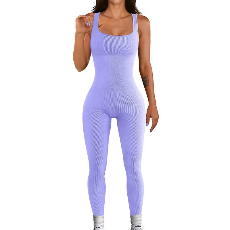 salopette sport longue violette